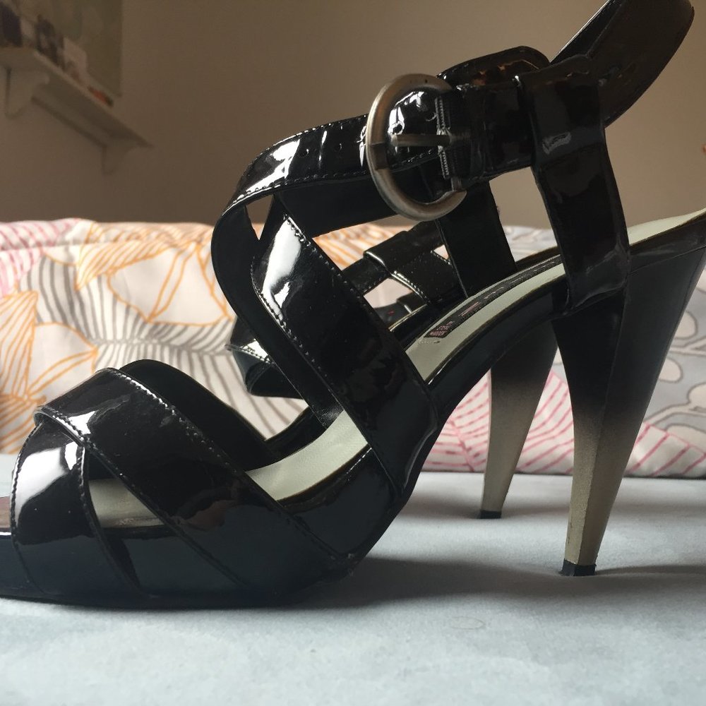 Strappy black Steve Madden heels!